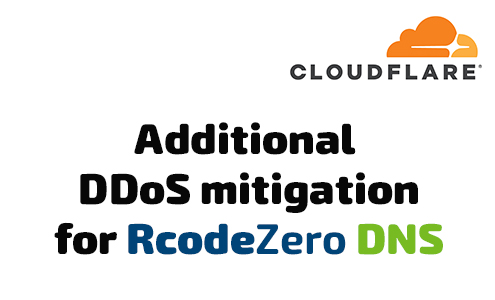 Cloudflare - New DDoS Mitigation Provider for RcodeZero DNS